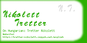 nikolett tretter business card